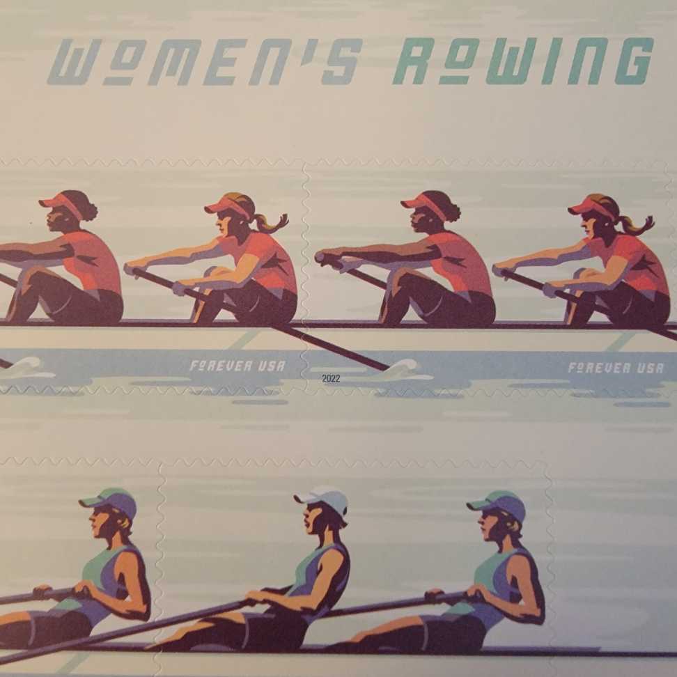 Women’s Rowing  stamp collectible [Barcode 482100] - Main Image 2