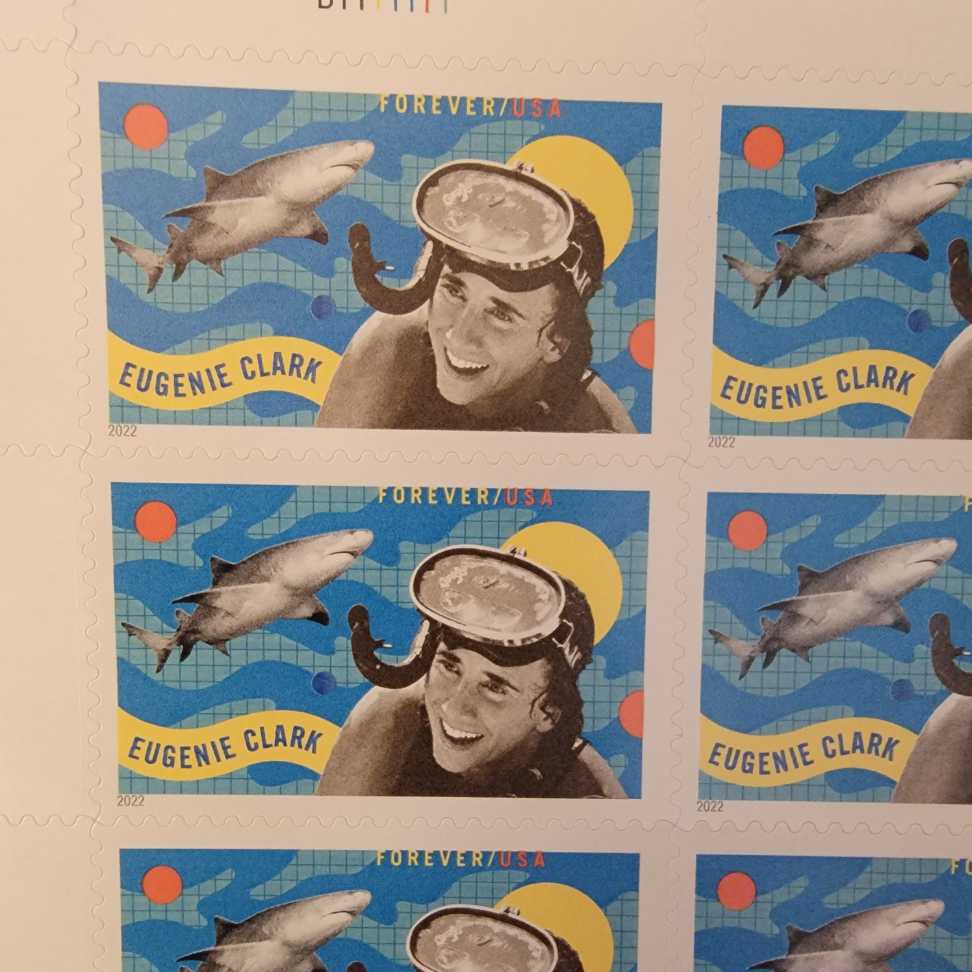 Eugenie Clark  stamp collectible [Barcode 482000] - Main Image 2