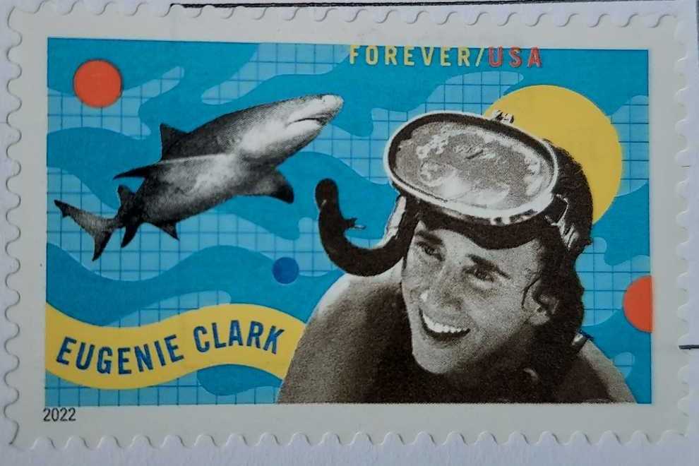 Eugenie Clark  stamp collectible [Barcode 482000] - Main Image 3