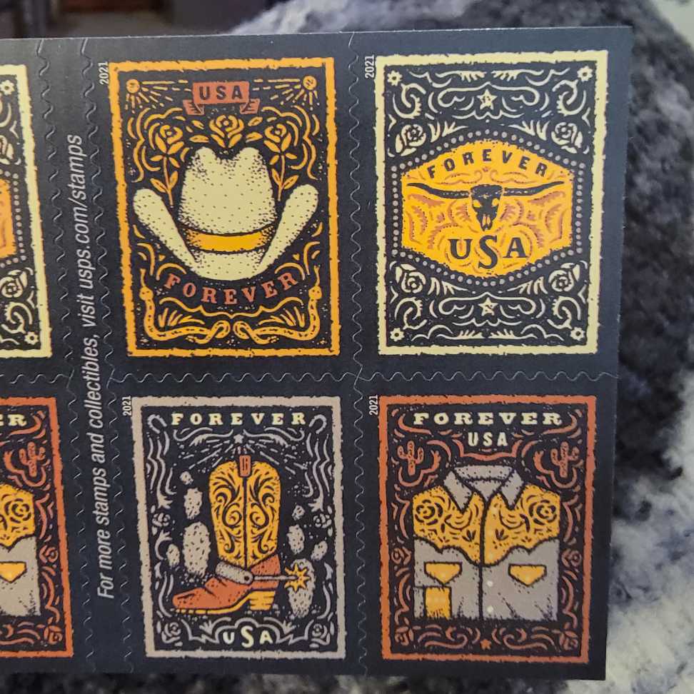 Western Wear  stamp collectible [Barcode 015645683303] - Main Image 2