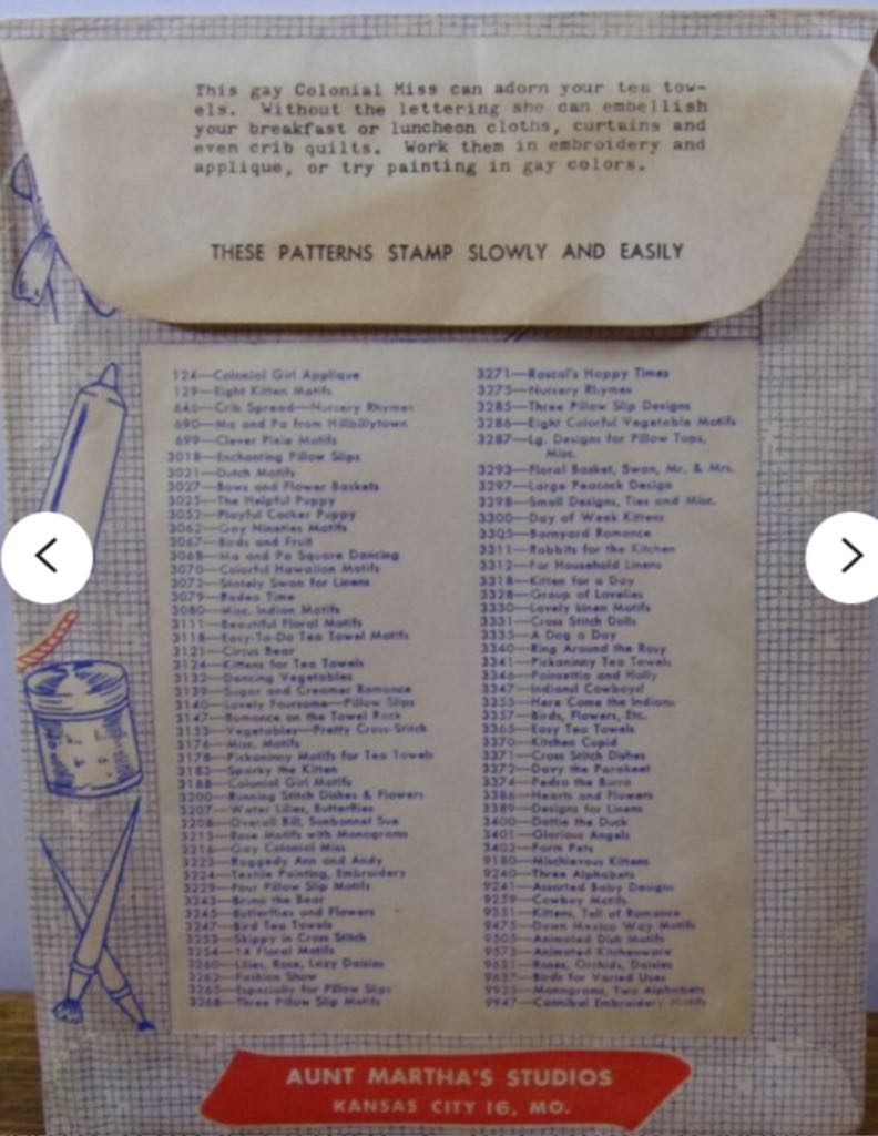 3216 Gay Colonial Miss  stamp collectible - Main Image 2