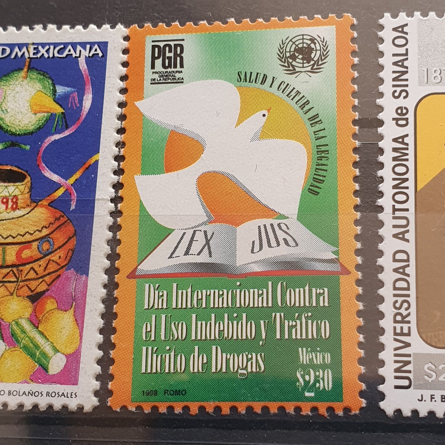 Día Internacional Contra El Uso Indebido Y Tráfico Ilícito De Drogas  stamp collectible - Main Image 2