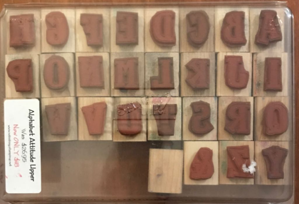Alphabet Attitude Upper  stamp collectible - Main Image 2