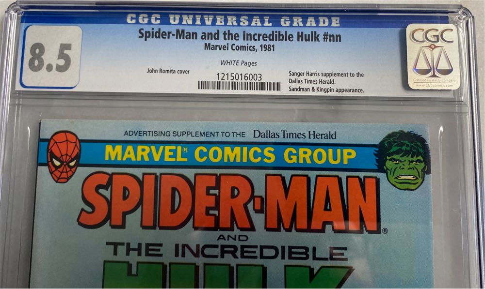 Spider-Man and the Incredible Hulk  stamp collectible [Barcode 00114362385000081215016003] - Main Image 3