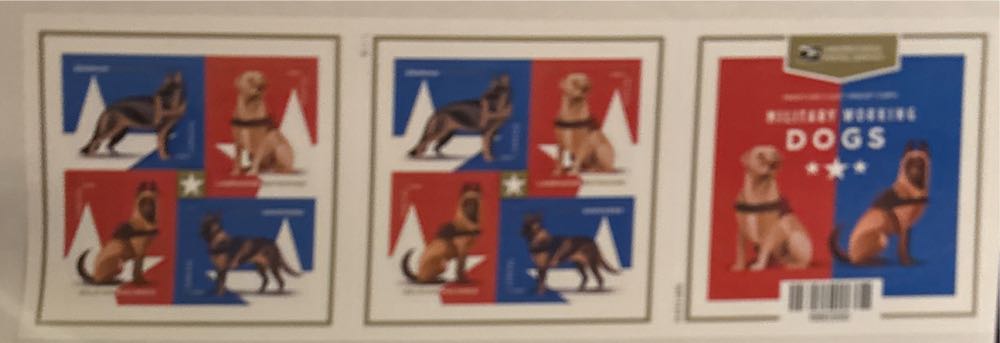 Military Working Dogs  stamp collectible [Barcode 680300] - Main Image 2