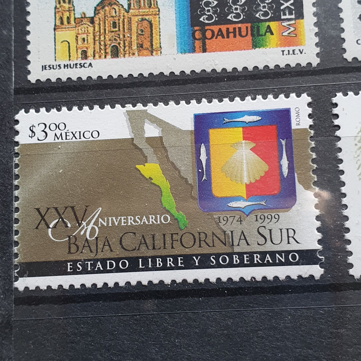 XXV Aniversario Baja California Sur  stamp collectible - Main Image 2