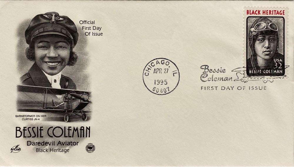 Bessie Coleman  stamp collectible - Main Image 2