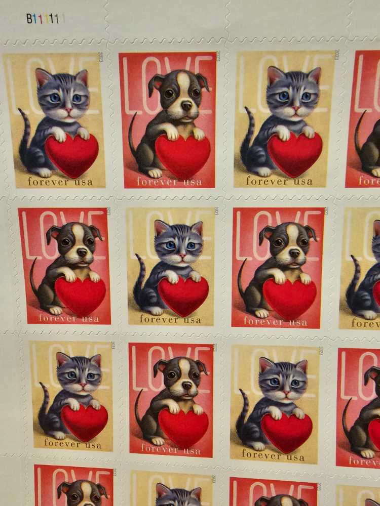 Love - Cats  stamp collectible [Barcode 580800] - Main Image 2