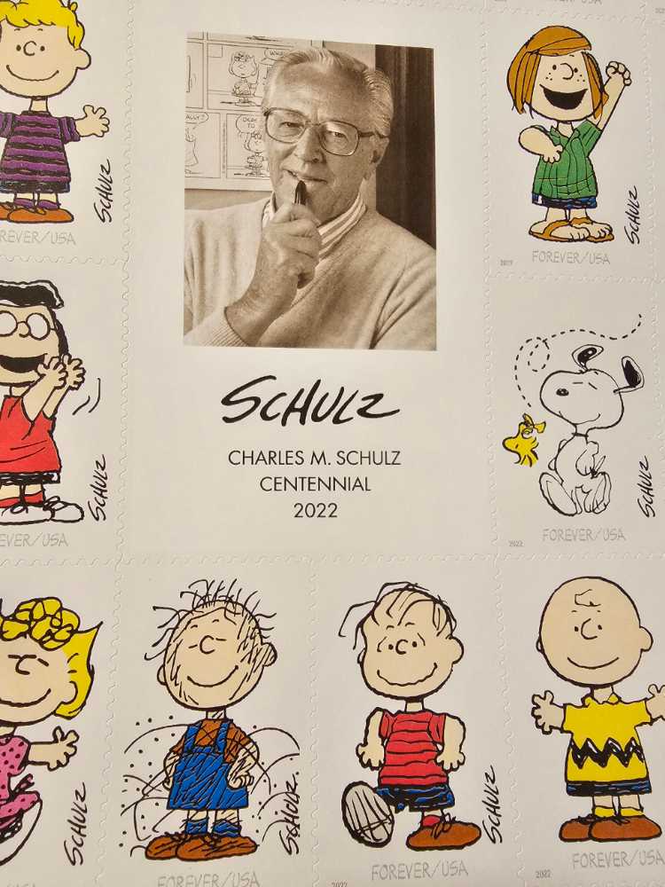 Charles M. Schulz - Centennial 2022  stamp collectible [Barcode 561700] - Main Image 2