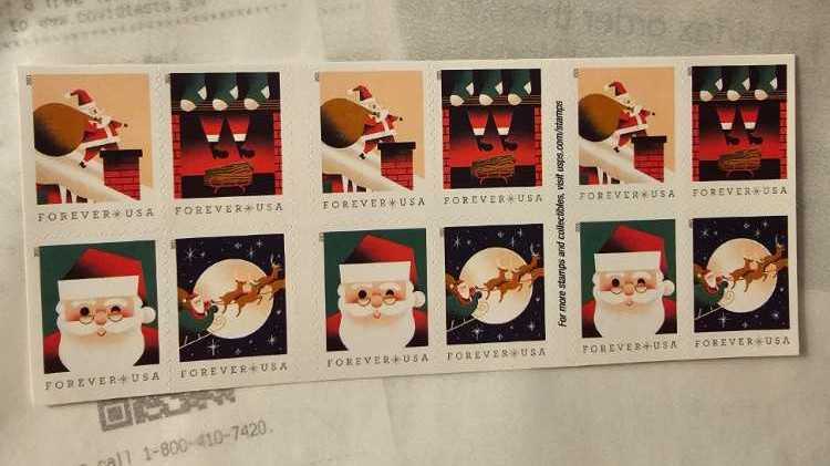 A Visit From St. Nick (Santa)  stamp collectible [Barcode 015645683402] - Main Image 2