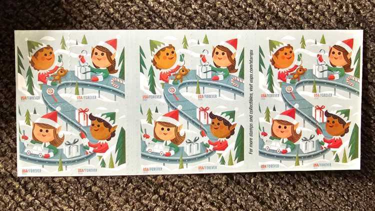 Holiday Elves  stamp collectible [Barcode 015645683907] - Main Image 2