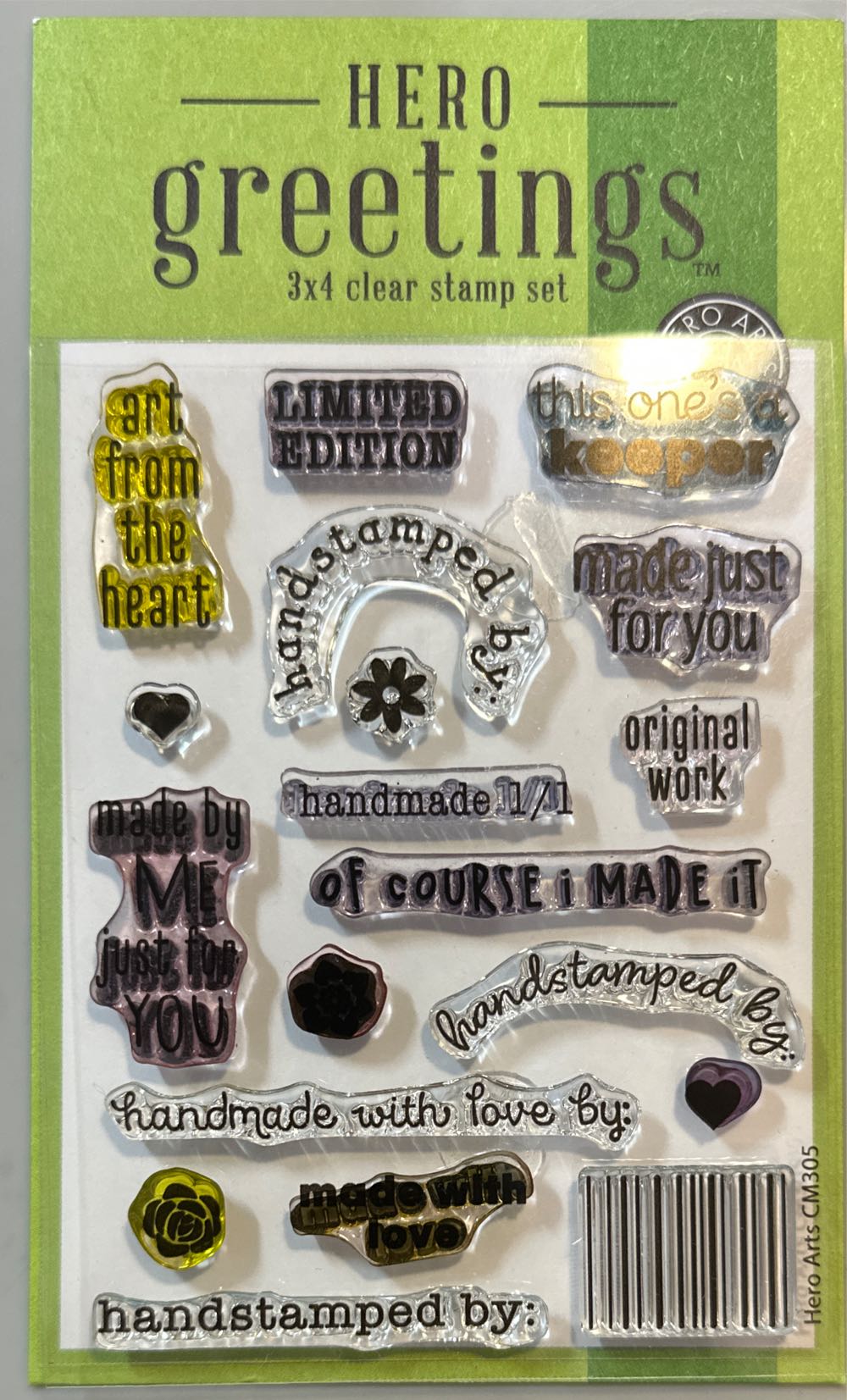 Hero Arts Clear Stamp Greetings Limited  stamp collectible [Barcode 085700919449] - Main Image 2
