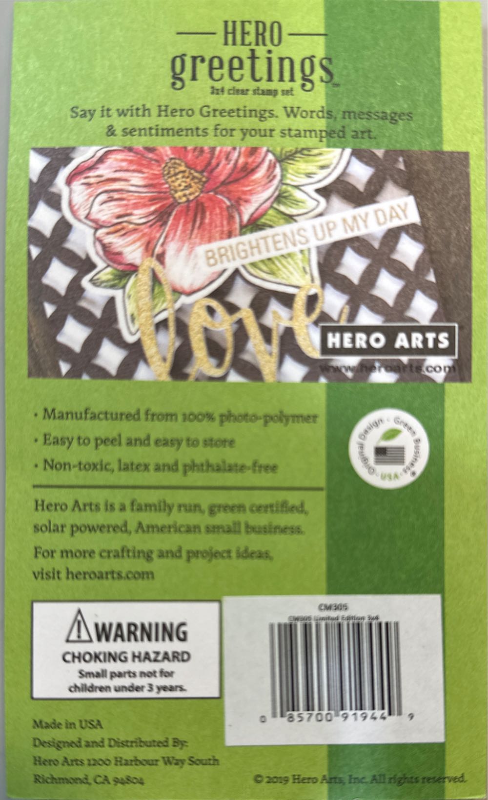 Hero Arts Clear Stamp Greetings Limited  stamp collectible [Barcode 085700919449] - Main Image 3