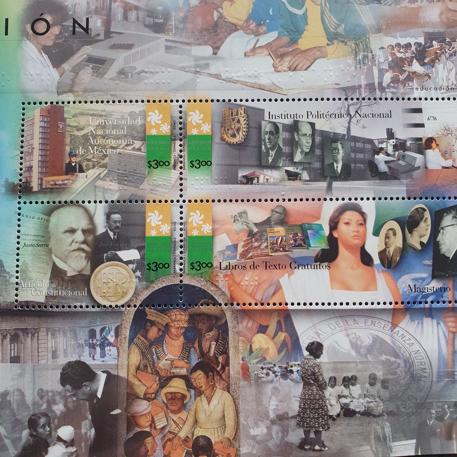 México Educación  stamp collectible - Main Image 2