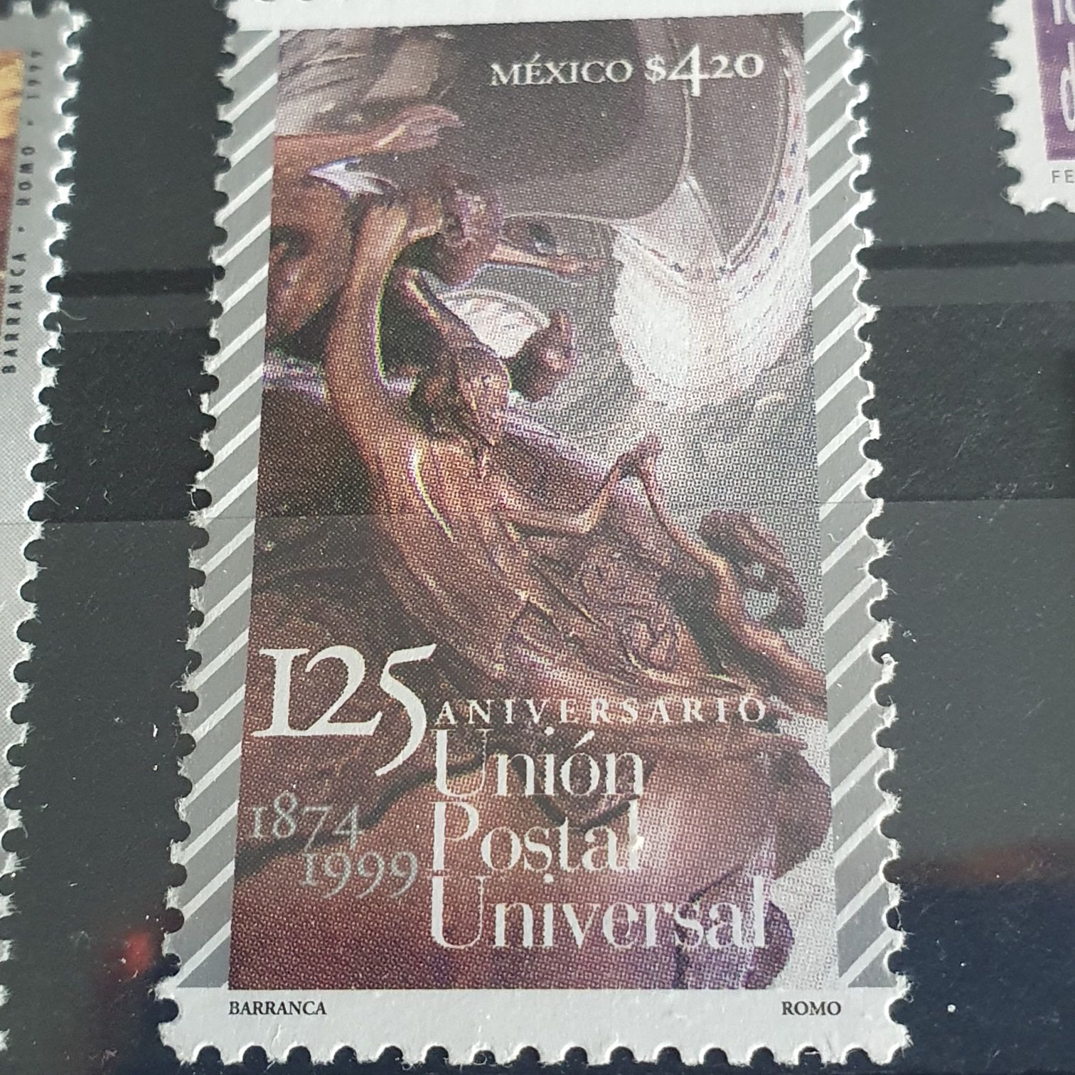 125 Aniversario Unión Postal Universal  stamp collectible - Main Image 2