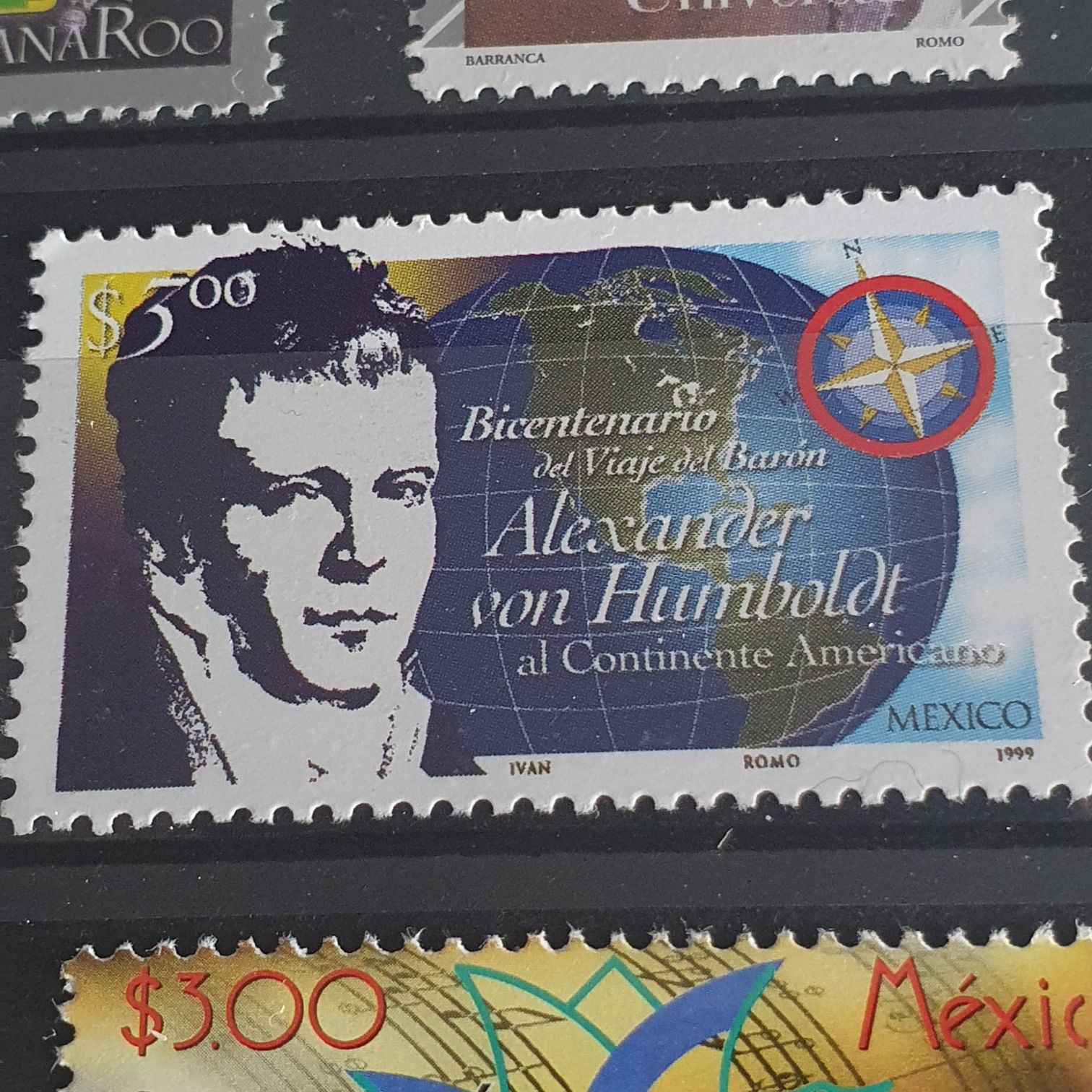 Bicentenario De Viaje Del Barón Alexander Von Humboldt Al Continente Amerivano  stamp collectible - Main Image 2