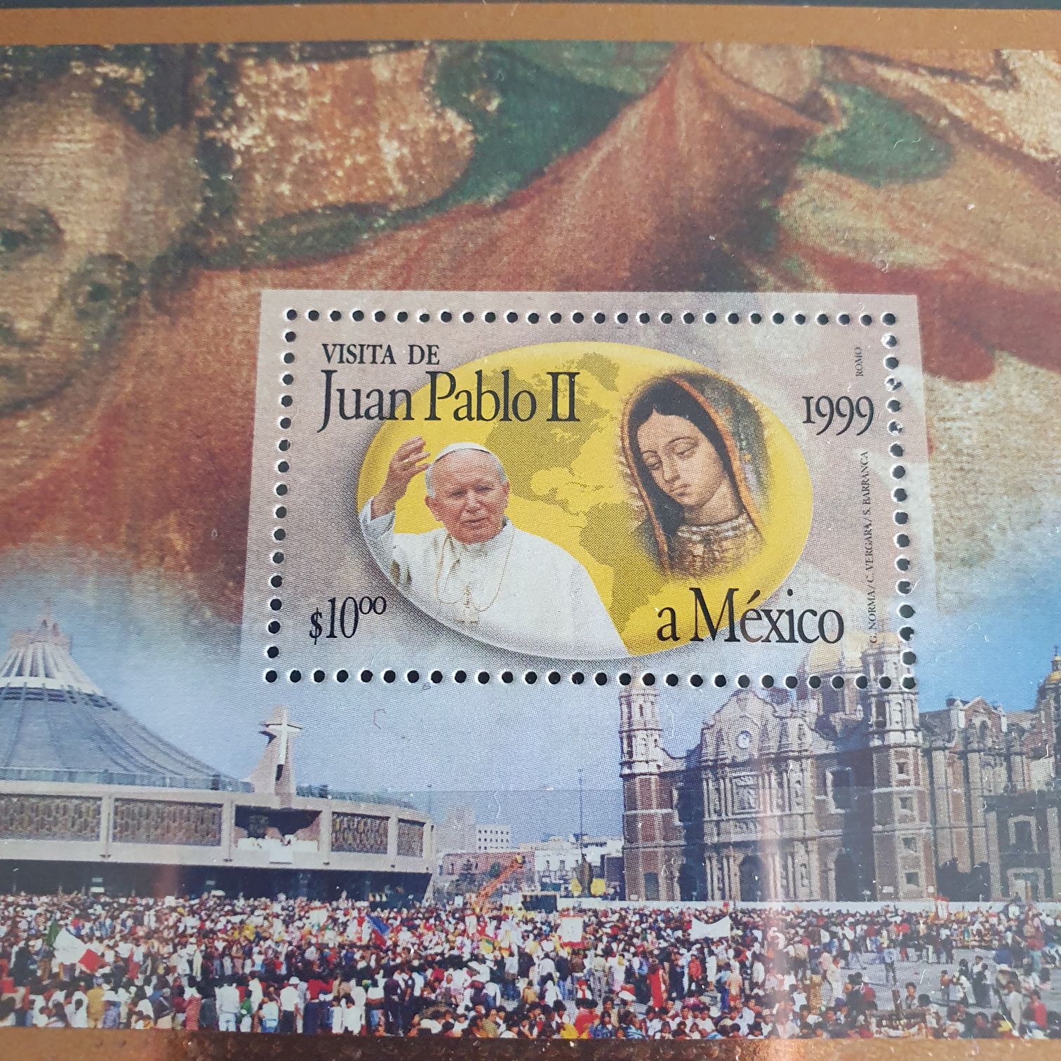 Visita De Juan Pablo II  stamp collectible - Main Image 2