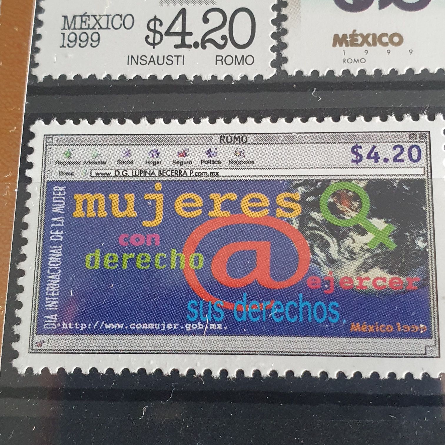 Mujeres Con Derecho A Ejercer Sus Derechos  stamp collectible - Main Image 2