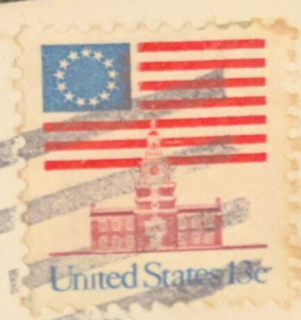 Rhode Island Flag Capital Hill  stamp collectible - Main Image 2