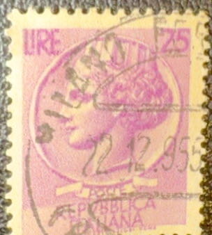 The Crowned Lady of Siracusana  stamp collectible - Main Image 2