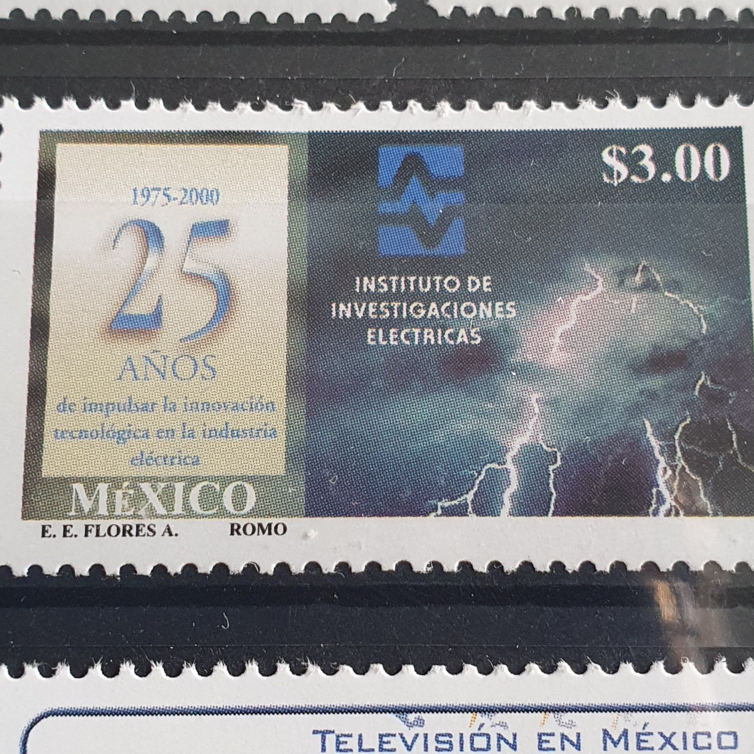 25 Años Instituto De Investigaciones Eléctricas  stamp collectible - Main Image 2