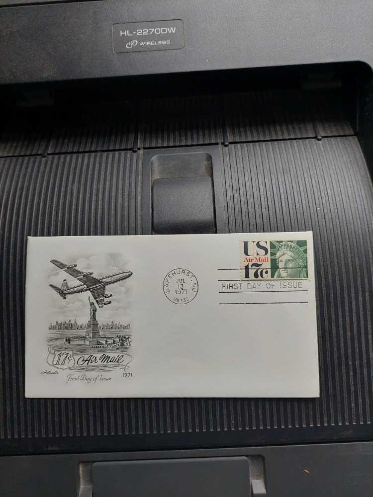 Us Airmail Statue Of Liberty  stamp collectible - Main Image 2
