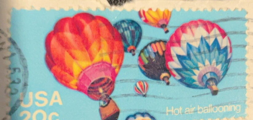 Hot Air Ballooning Stamp  stamp collectible - Main Image 2