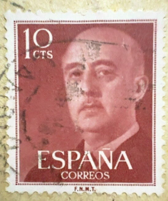 General Franco  stamp collectible - Main Image 2