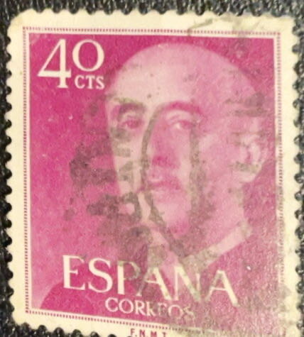 General Franco  stamp collectible - Main Image 2
