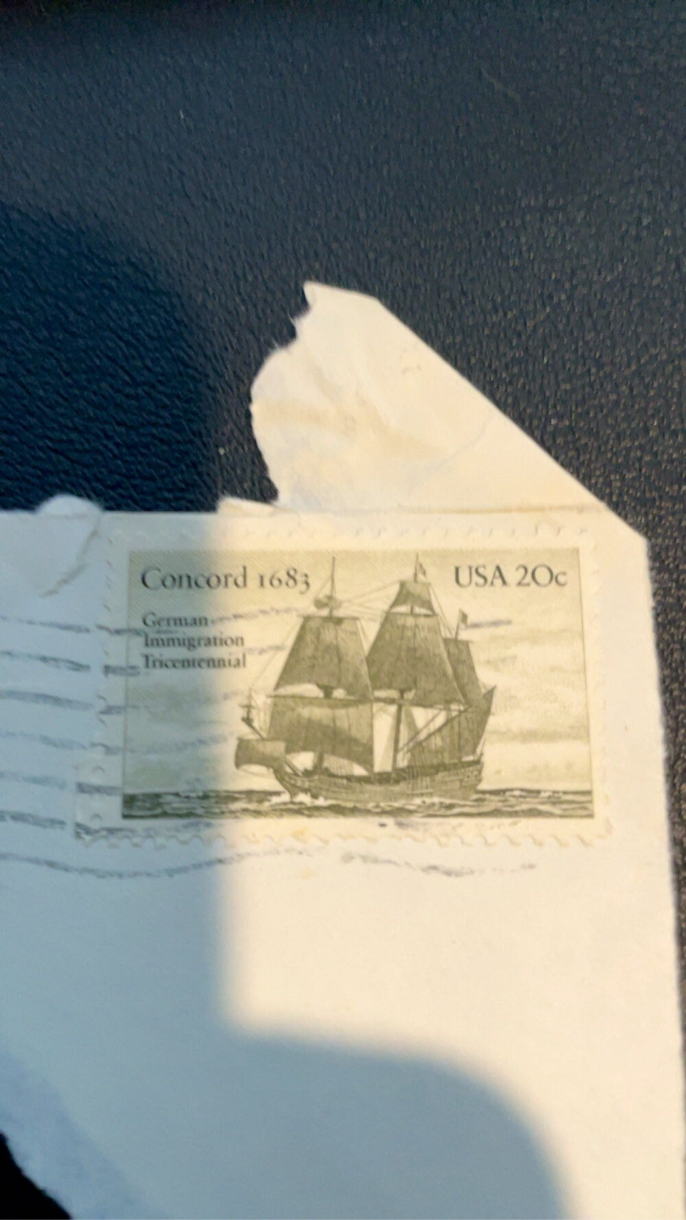 German Immigration - Concord 1683  stamp collectible - Main Image 2