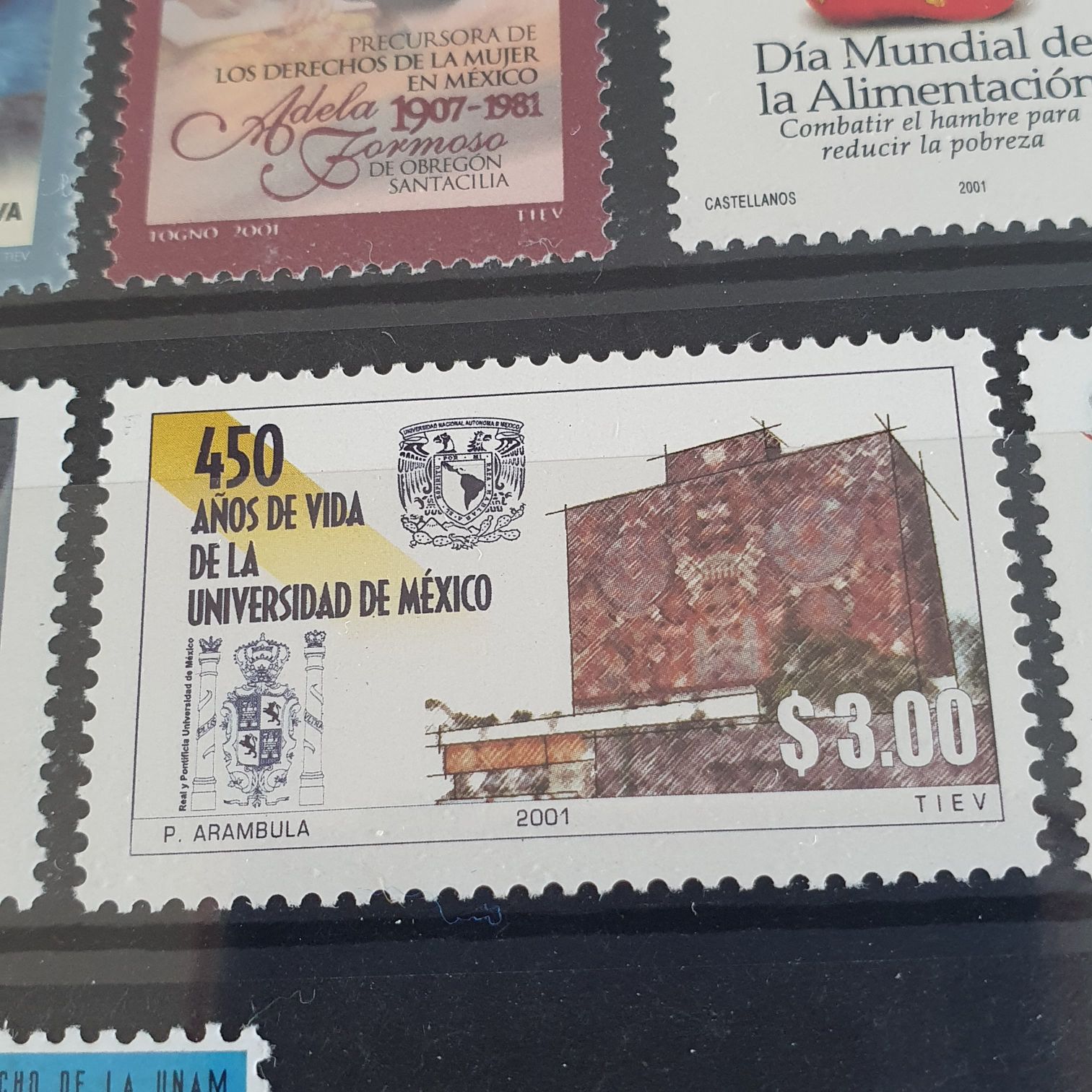 450 Años De Vida De La Universidad De México  stamp collectible - Main Image 2