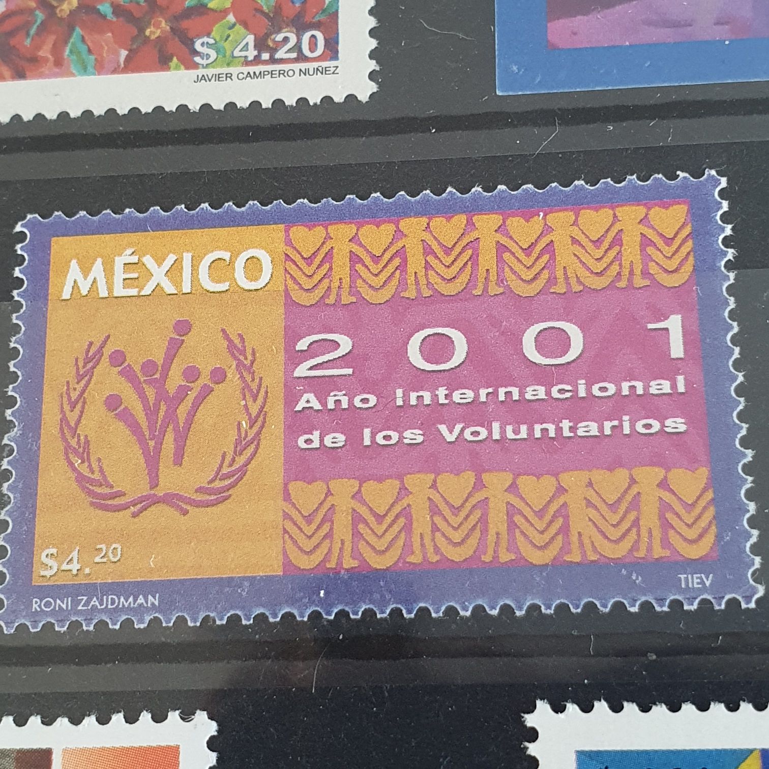 2001 Año Internacional De Los Voluntarios  stamp collectible - Main Image 2