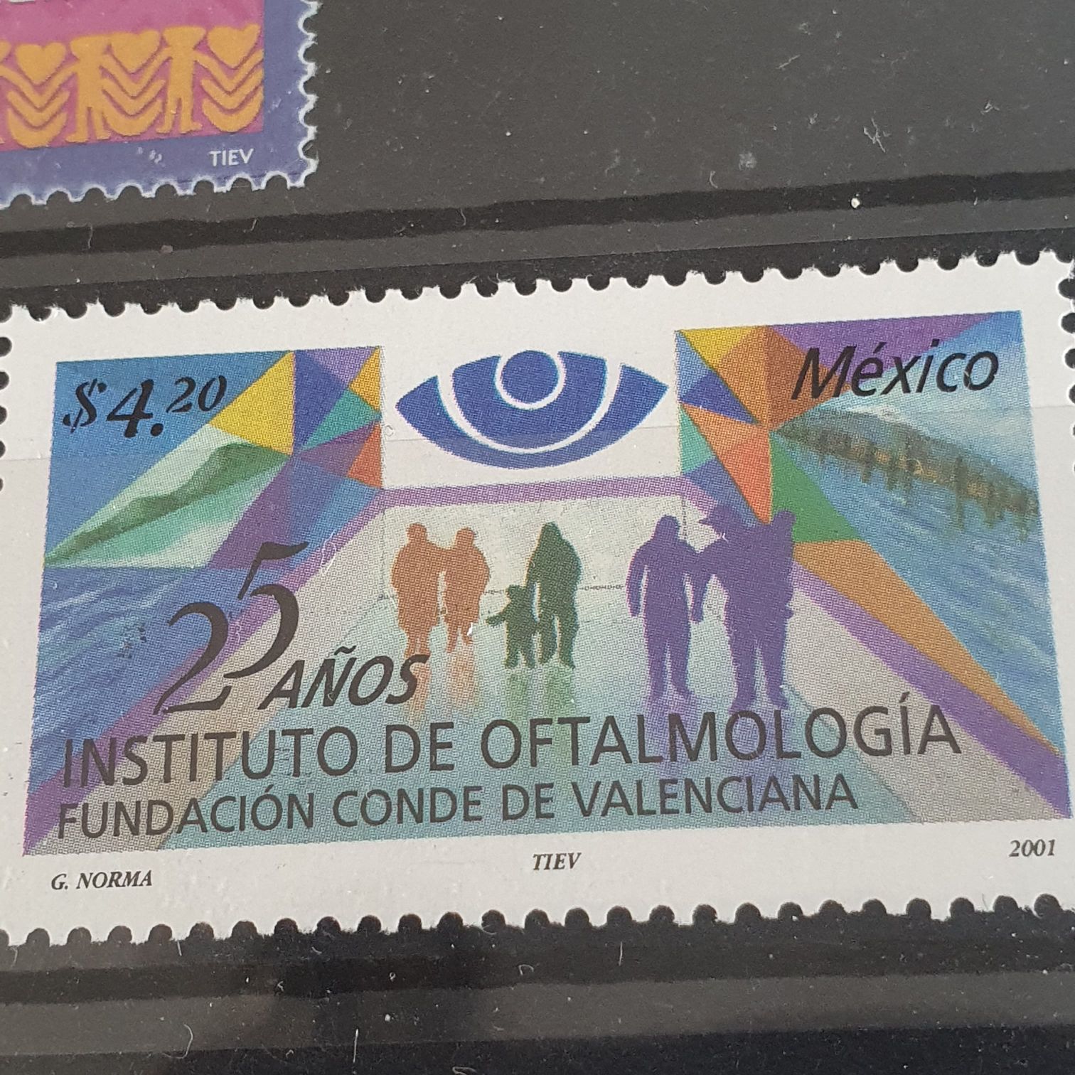 25 Años Instituto De Oftalmología  stamp collectible - Main Image 2