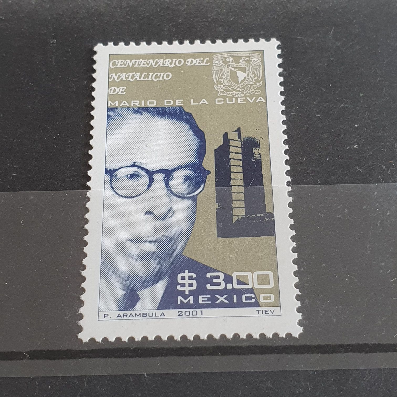 Centenario Del Natalicio De Mario De La Cueva  stamp collectible - Main Image 2