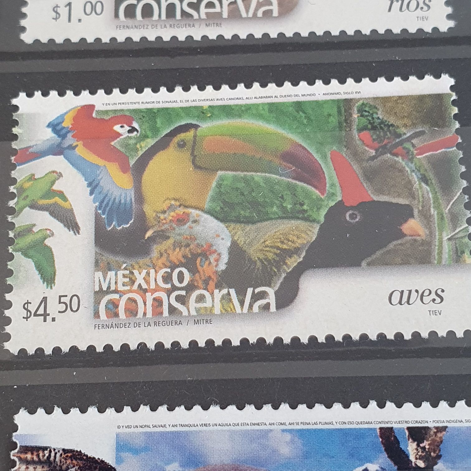 México Conserva Aves  stamp collectible - Main Image 2