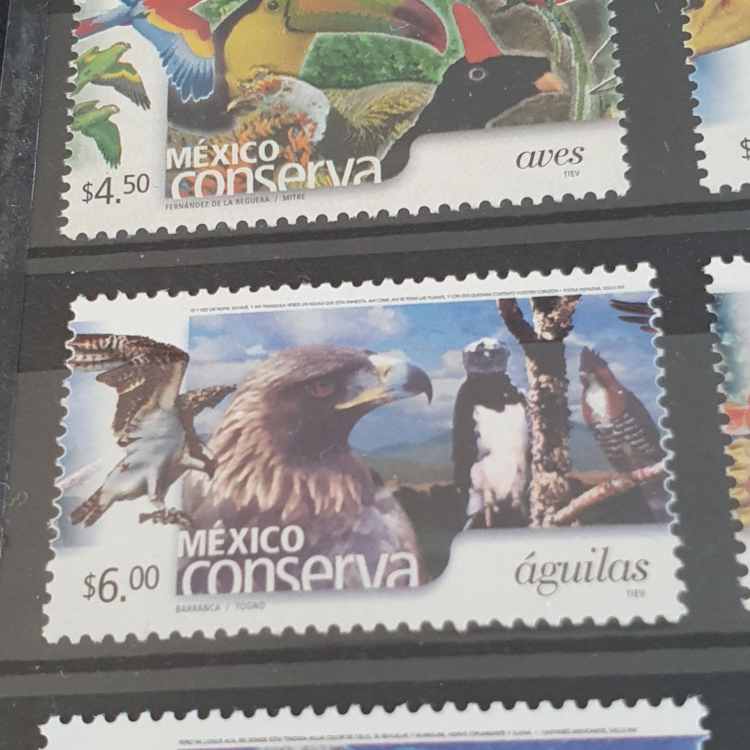 México Conserva, Águilas  stamp collectible - Main Image 2