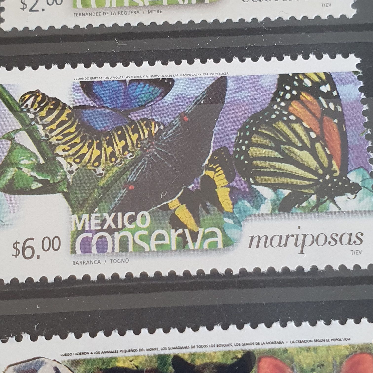 México Conserva Mariposas  stamp collectible - Main Image 2