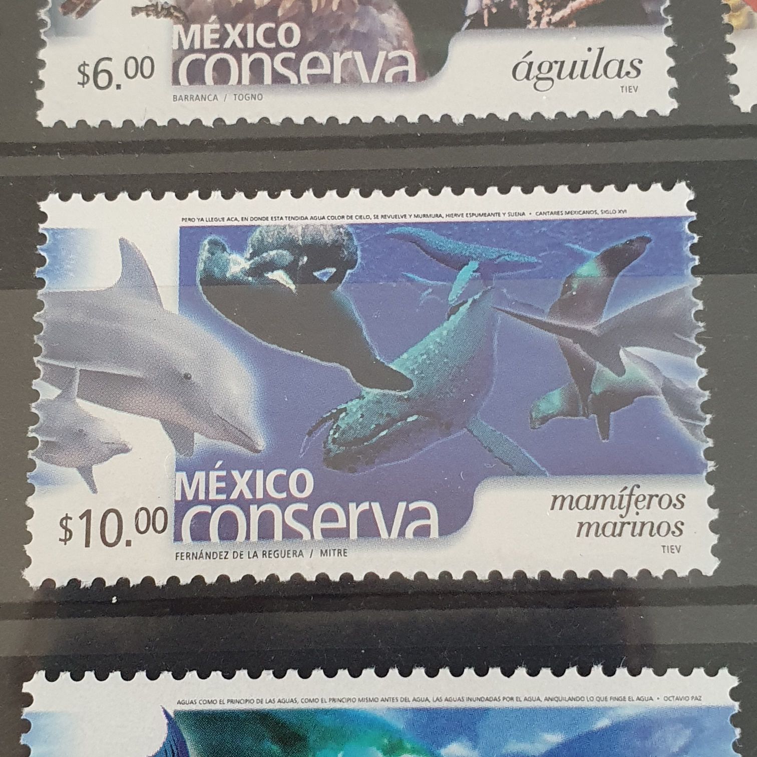 México Conserva Mamíferos MARINOS  stamp collectible - Main Image 2