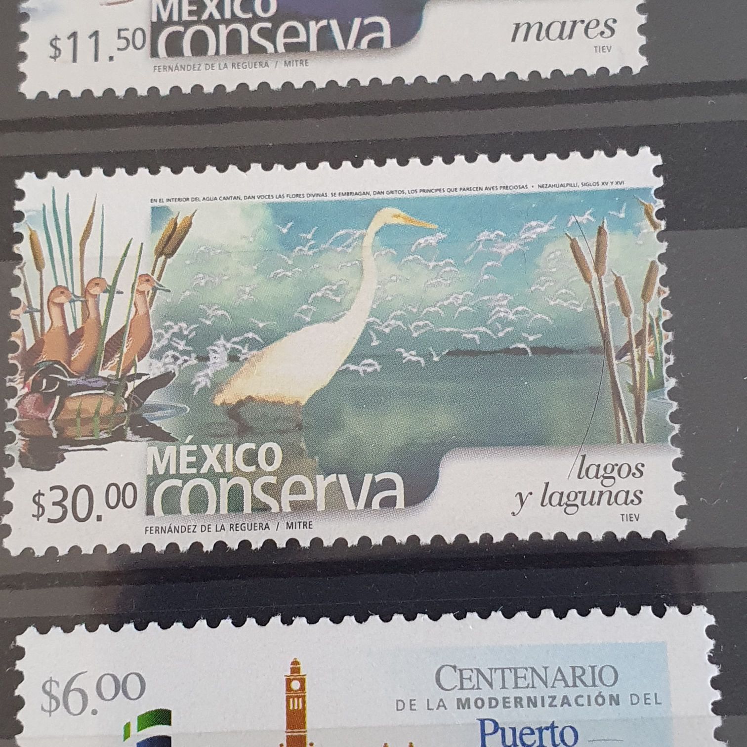 México Conserva Lagos Y Lagunas  stamp collectible - Main Image 2