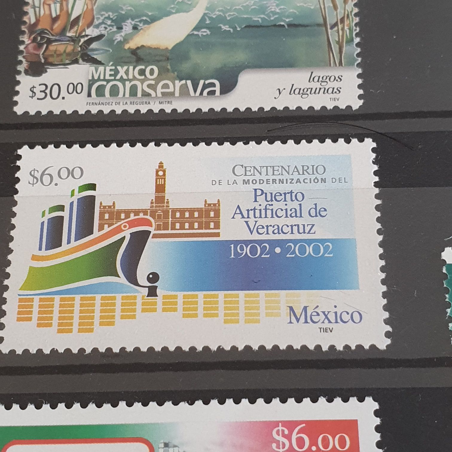 Centenario De La Modernización Del Puerto Artificial De Veracruz  stamp collectible - Main Image 2