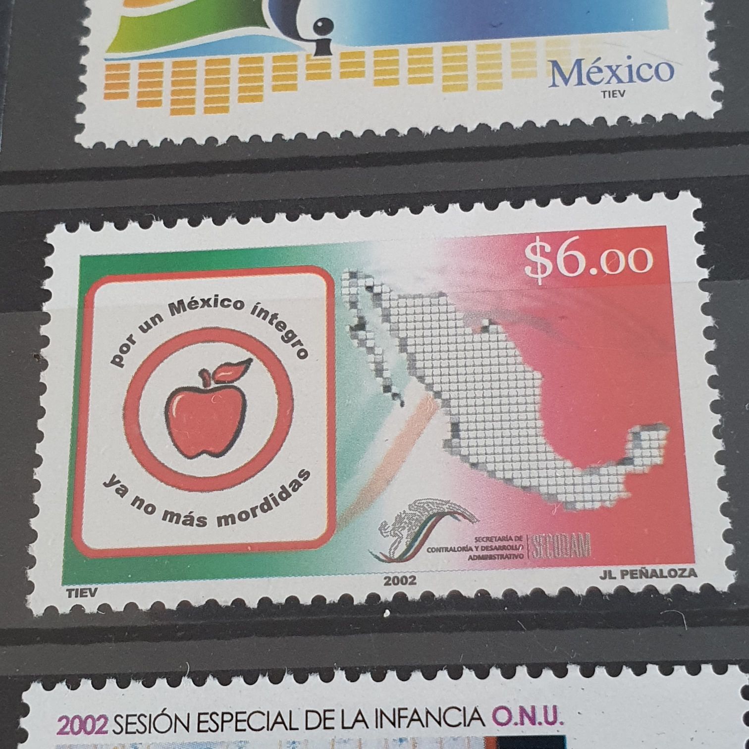 Por Un México Integro Ya No Mas Mordidad  stamp collectible - Main Image 2
