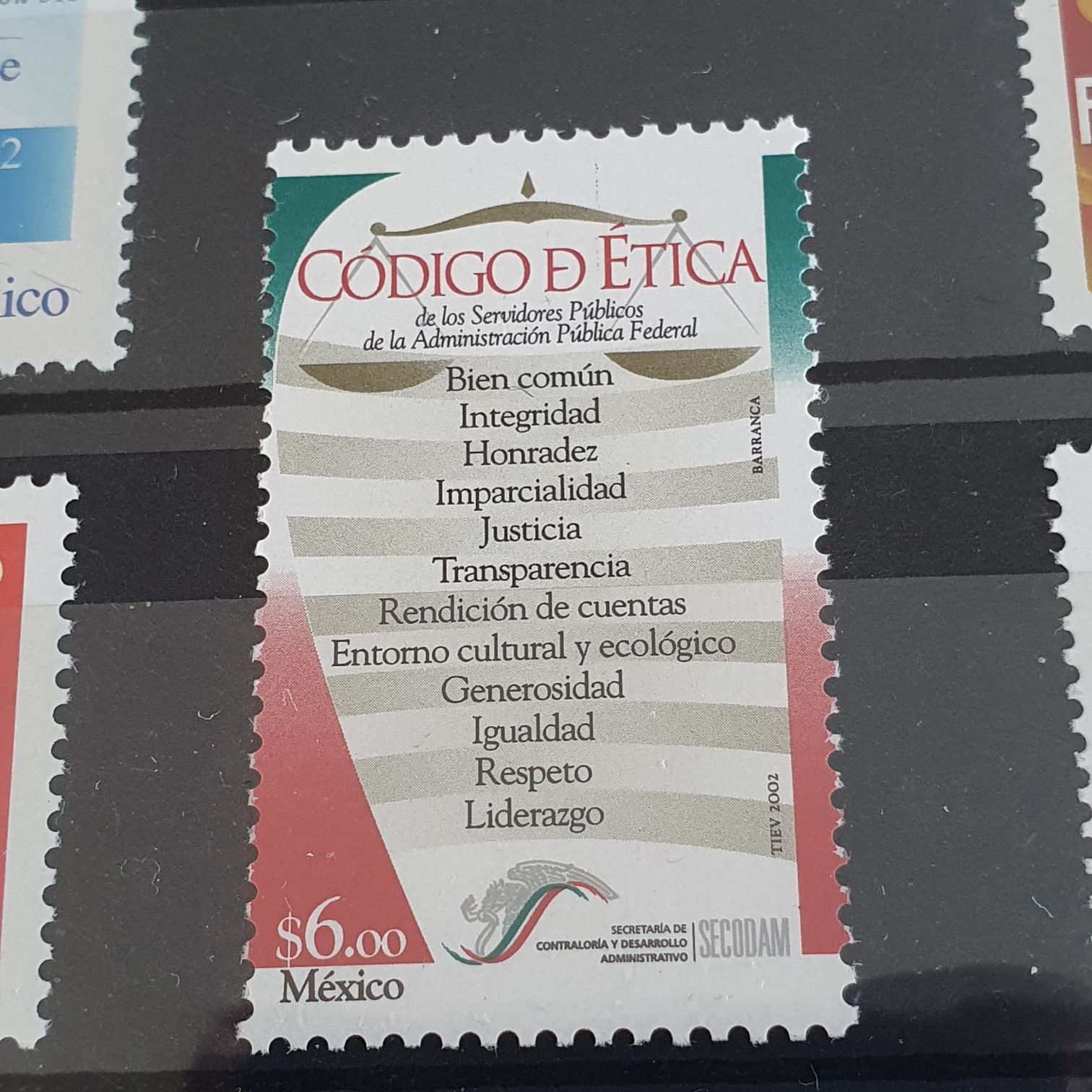 Codigo De Etica  stamp collectible - Main Image 2