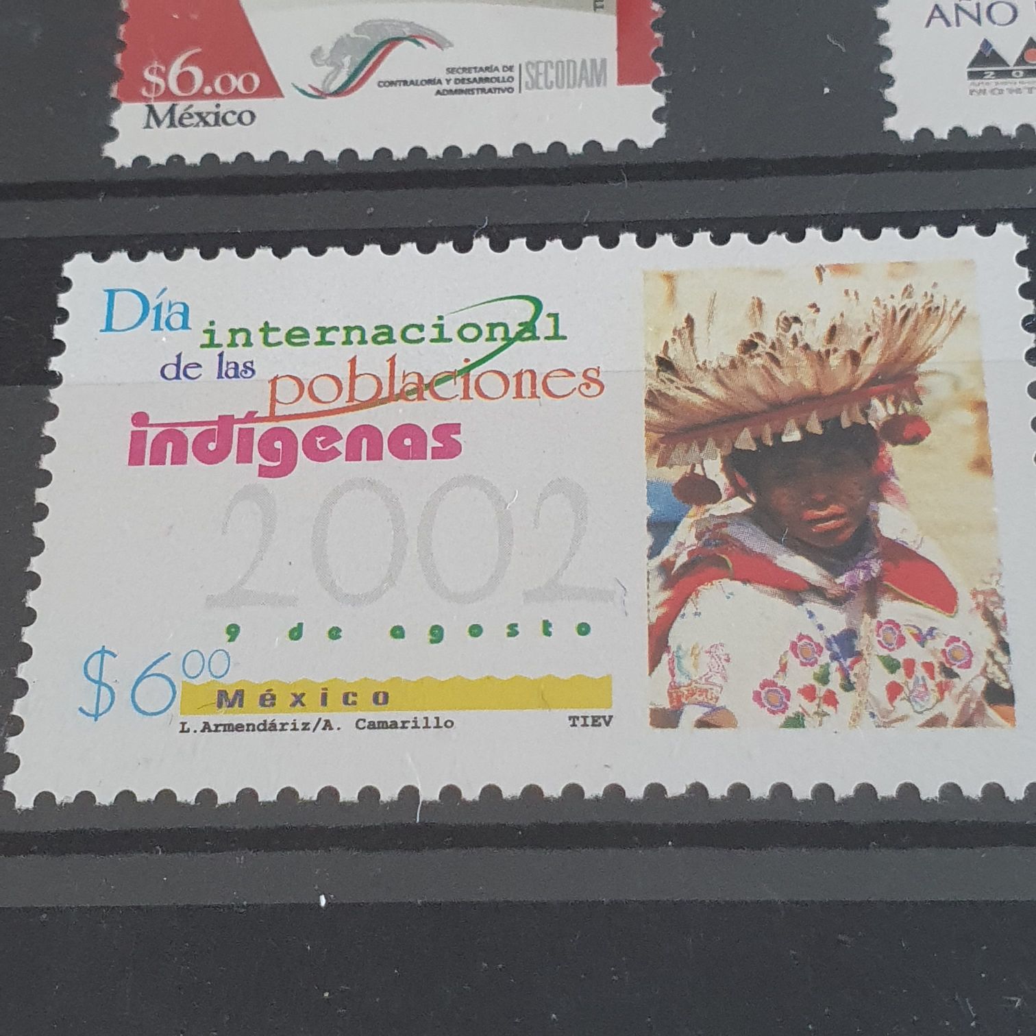 Día Internacional De Las Poblaciones Indigenas  stamp collectible - Main Image 2
