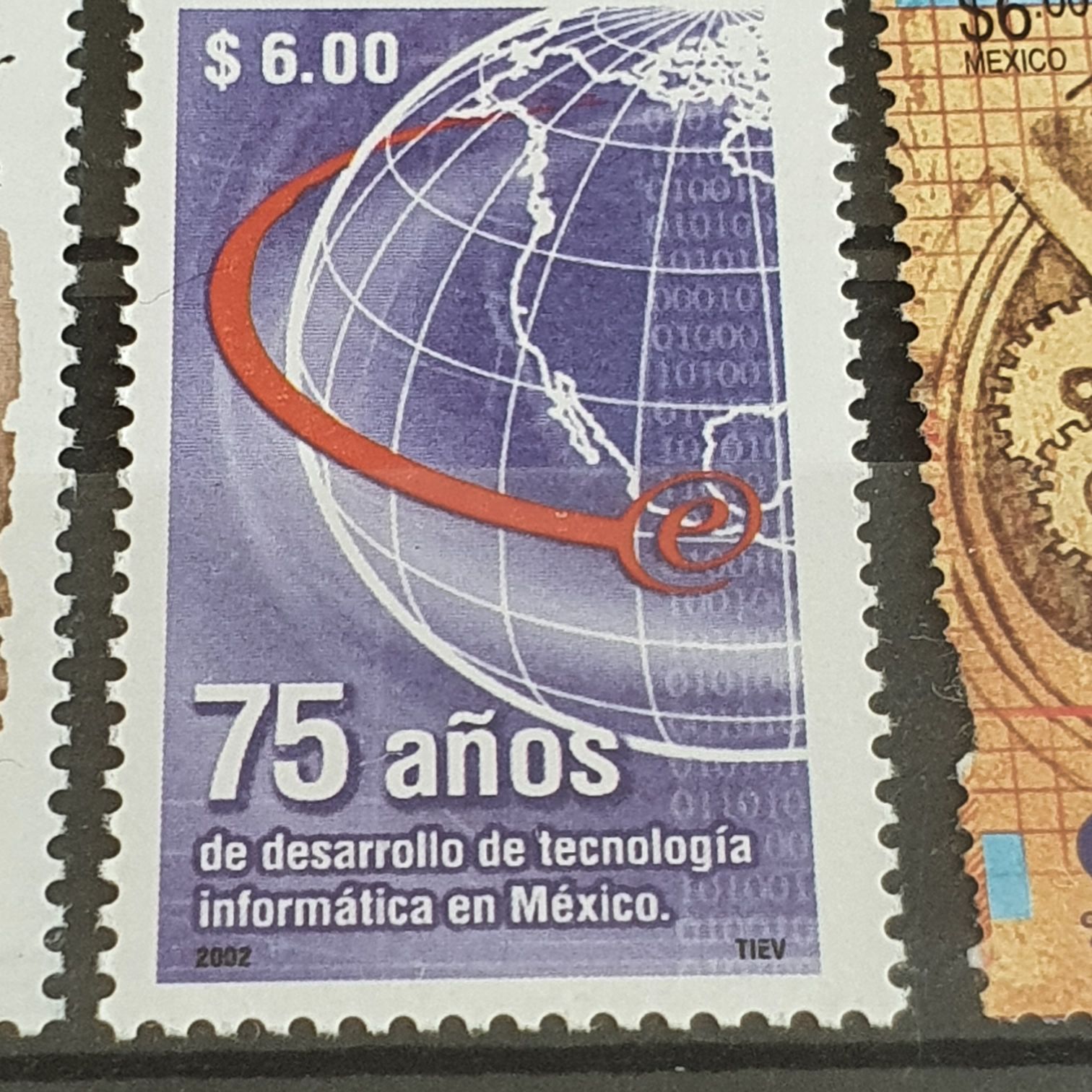75 Años De Desarrollo De Tecnología Informática En México  stamp collectible - Main Image 2