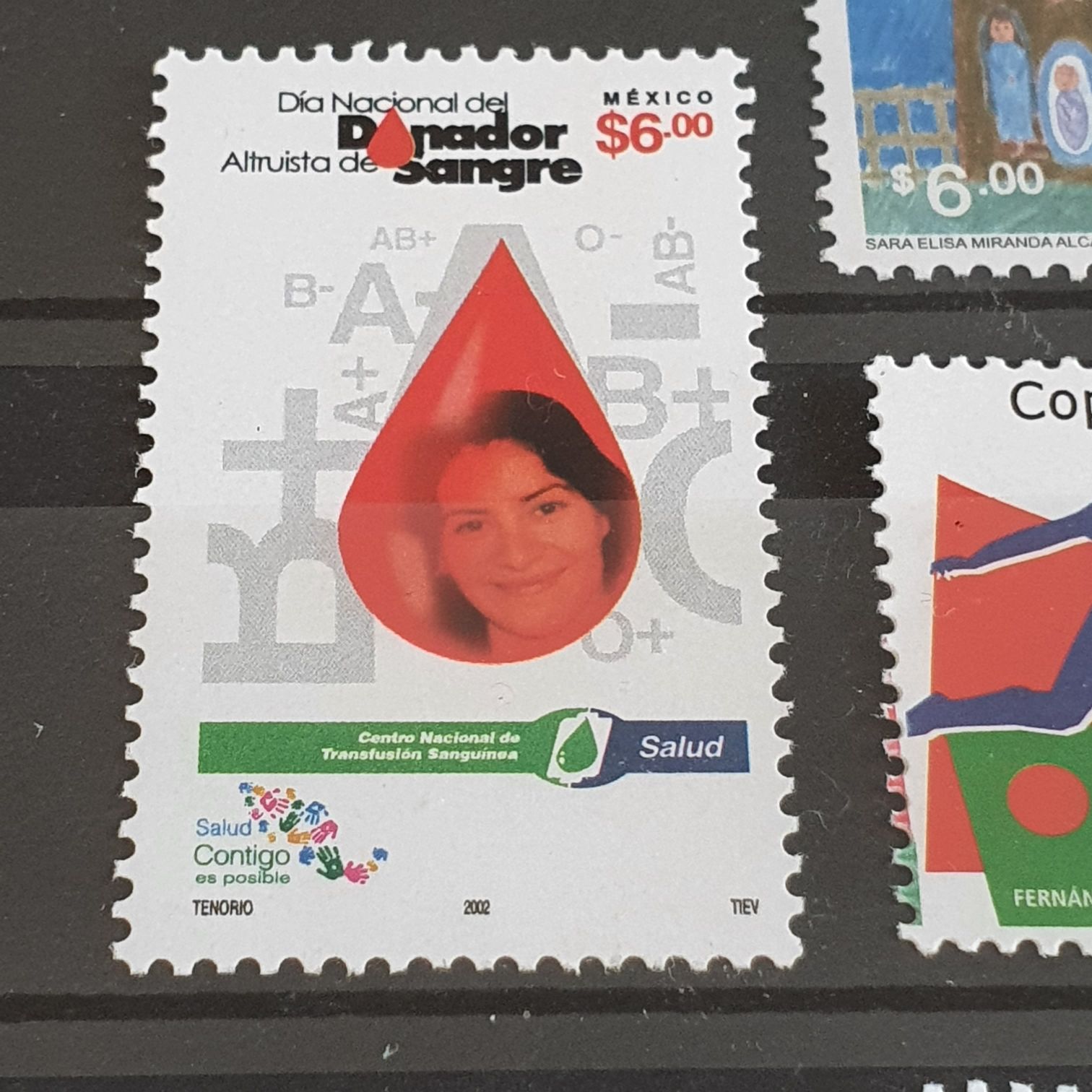 Día Nacional Del Donador Altruista De Sangre  stamp collectible - Main Image 2