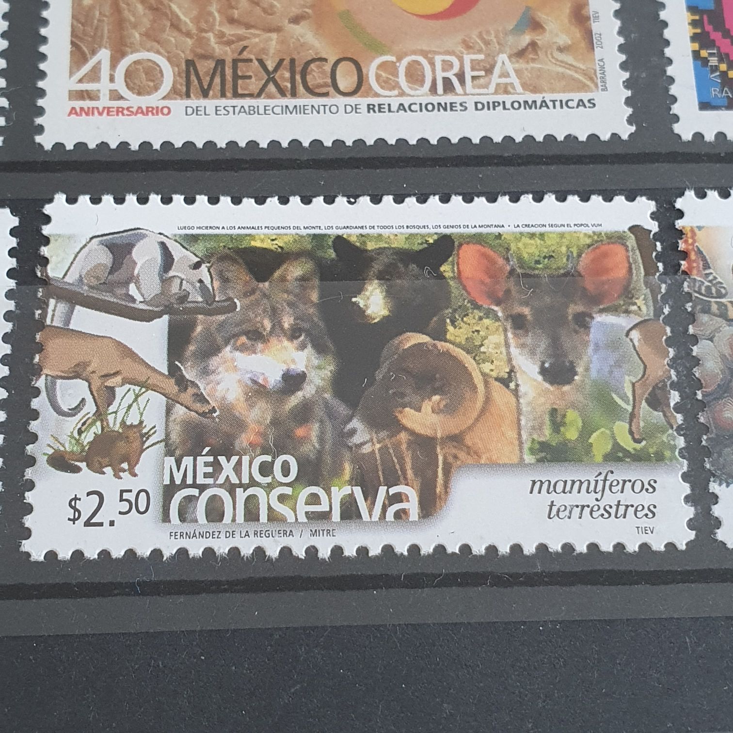 México Conserva Mamíferos Terrestres  stamp collectible - Main Image 2
