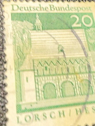 Germany: Building Structures Of The 12th Century Small Size  stamp collectible - Main Image 2