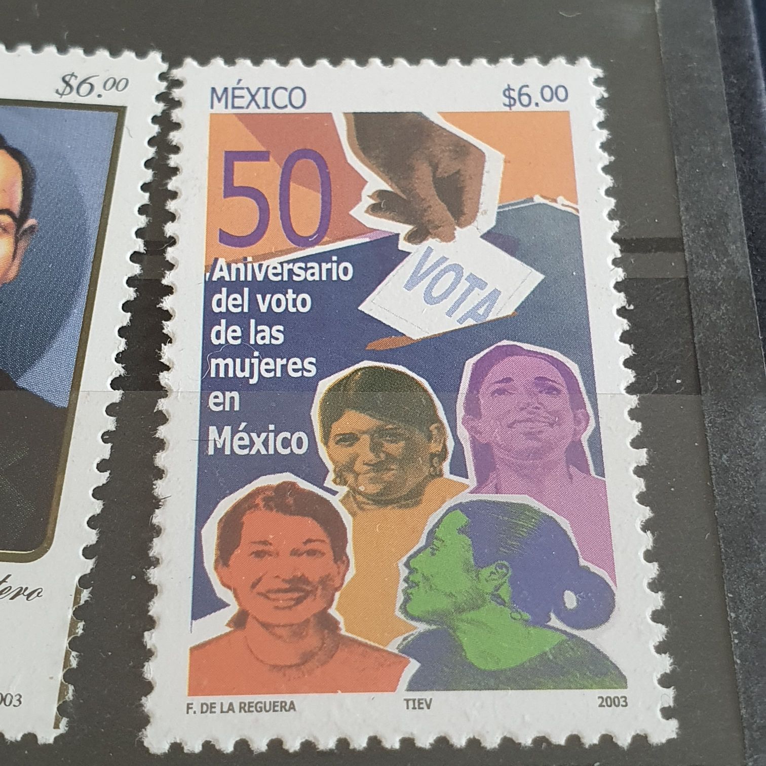 50 Aniversario Del Voto De Las Mujeres En México  stamp collectible - Main Image 2