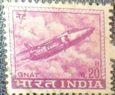 Hindustan Aircraft Industries Ajeet Jet Fighter  stamp collectible - Main Image 2