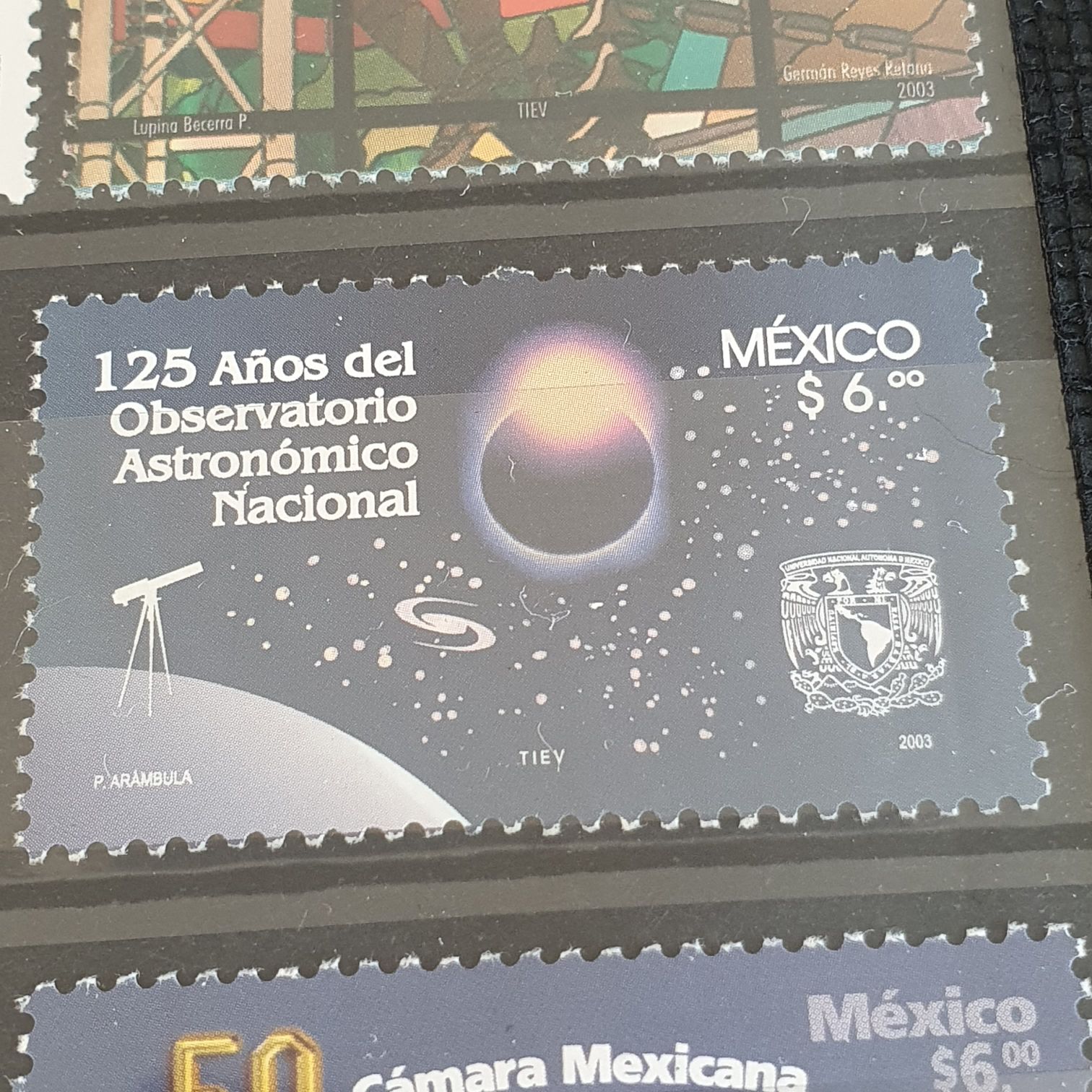 125 Años Del Observatorio Astronómico Nacional  stamp collectible - Main Image 2